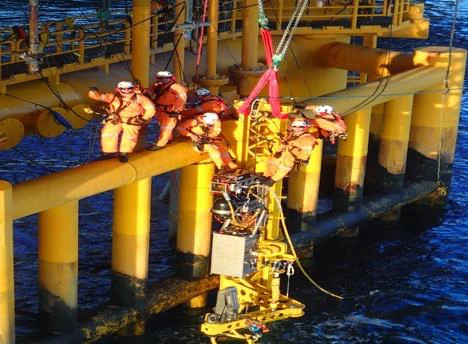 Crew on an offshore platform